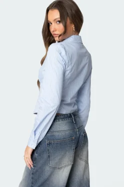 Tailored Pinstripe Button Up Shirt