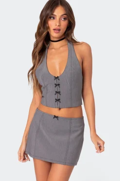 Take A Bow Halter Top