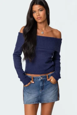 Tamara Fold Over Knit Top