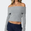Tamara Fold Over Knit Top