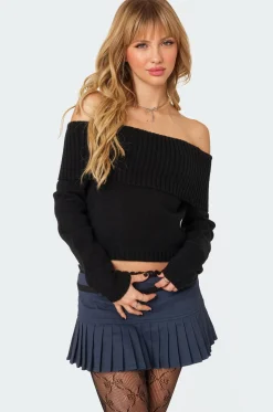 Tamara Fold Over Knit Top