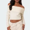 Tamara Fold Over Knit Top