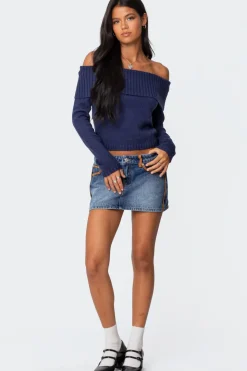 Tamara Fold Over Knit Top