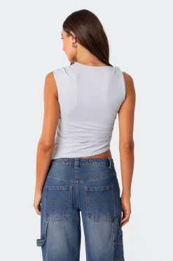 Tanya Asymmetric Gathered Top