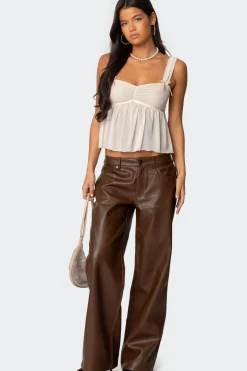 Tatiana Faux Leather Pants