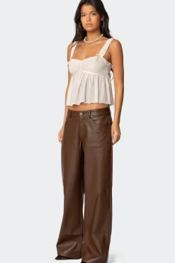 Tatiana Faux Leather Pants