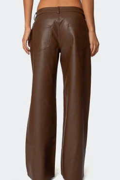 Tatiana Faux Leather Pants