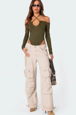 Taurus Plunge Neck Bodysuit