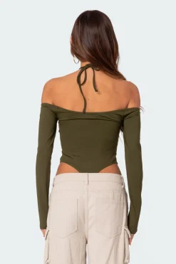 Taurus Plunge Neck Bodysuit