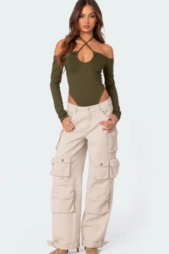 Taurus Plunge Neck Bodysuit