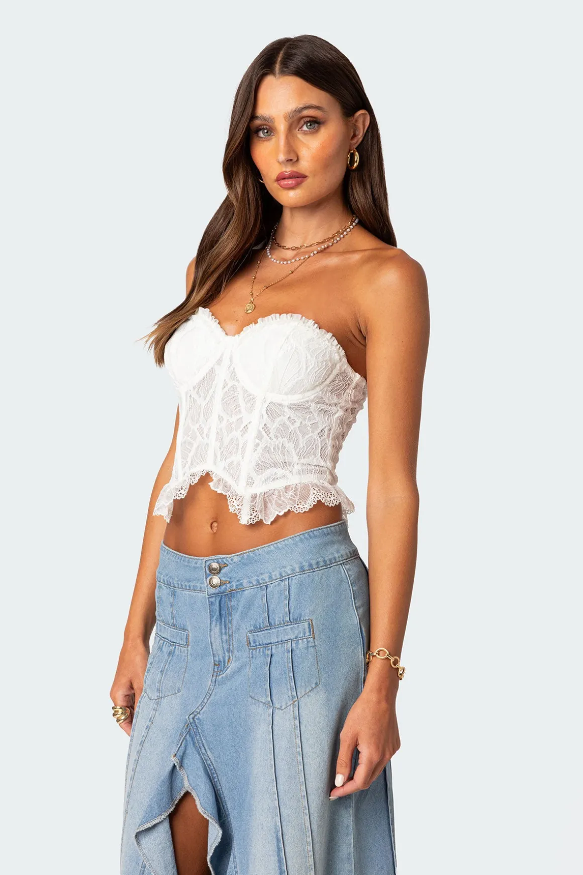 Tea Party Sheer Lace Corset