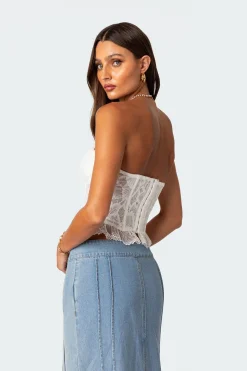 Tea Party Sheer Lace Corset