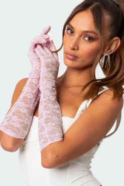 Tea Time Sheer Lace Gloves