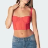 Teagen Mesh Corset Top
