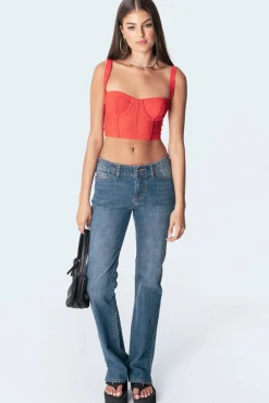 Teagen Mesh Corset Top