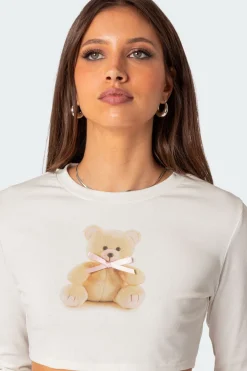 Ted Cropped Long Sleeve T Shirt