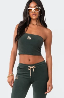 Terry Strapless Top
