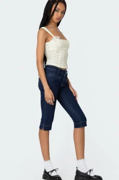 Textured Bustier Top