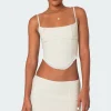 Thora Woven Lace Up Corset