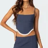 Thora Woven Lace Up Corset
