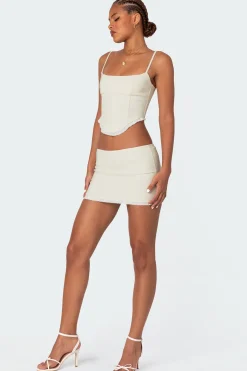Thora Woven Mini Skirt