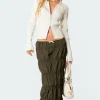 Tiered Scrunch Maxi Skirt