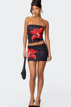 Tiger Blossom Mini Skirt