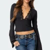 Tina Lacey Plunge Neck Top