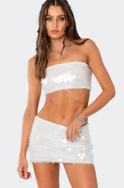 Tink Sequin Bandeau Top