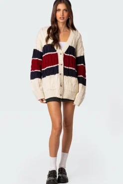 Tinsley Oversized Cable Knit Cardigan