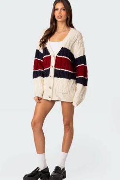 Tinsley Oversized Cable Knit Cardigan