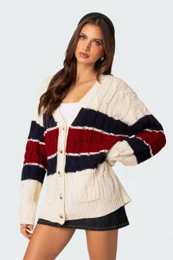 Tinsley Oversized Cable Knit Cardigan