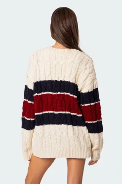 Tinsley Oversized Cable Knit Cardigan