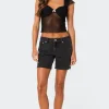 Tomboy Low Rise Denim Shorts