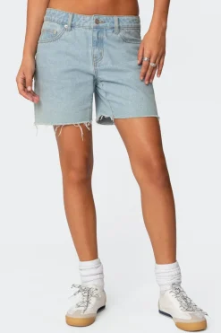 Tomboy Low Rise Denim Shorts