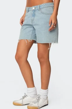 Tomboy Low Rise Denim Shorts