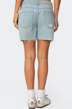 Tomboy Low Rise Denim Shorts