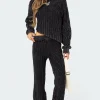 Toni Acid Wash Cable Knit Pants
