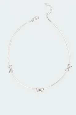 Triple Bow Necklace