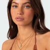 Triple Charm Layered Necklace