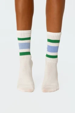 Triple Striped Socks