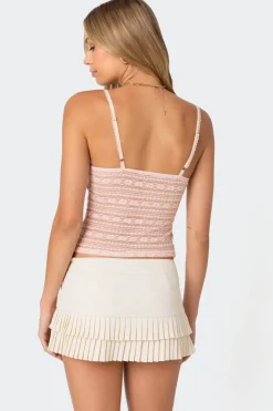Tuesday Textured Lace Tank Top
