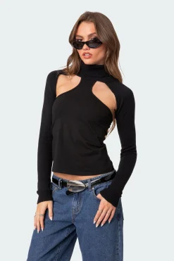 Turtle Neck Shrug Sweater