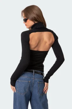 Turtle Neck Shrug Sweater
