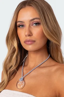 Twisted Cord Pendant Necklace