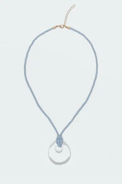 Twisted Cord Pendant Necklace