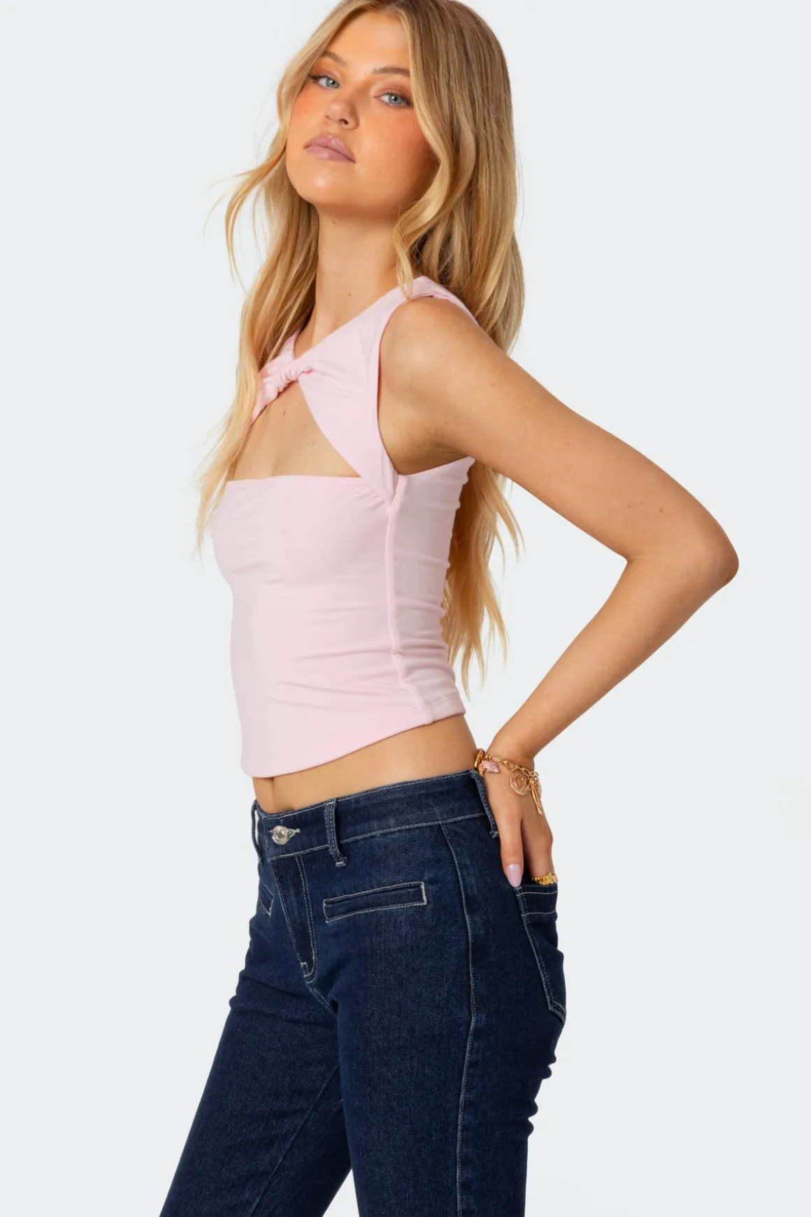 Twisted Cut Out Tank Top