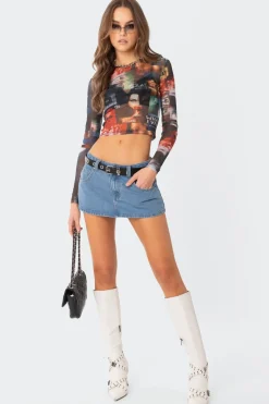 Two Faced Mesh Top