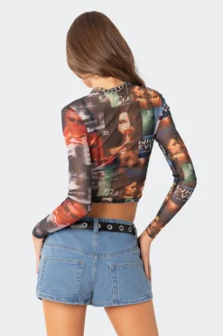 Two Faced Mesh Top