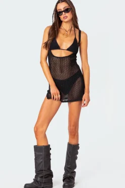 Two Piece Crochet Mini Dress